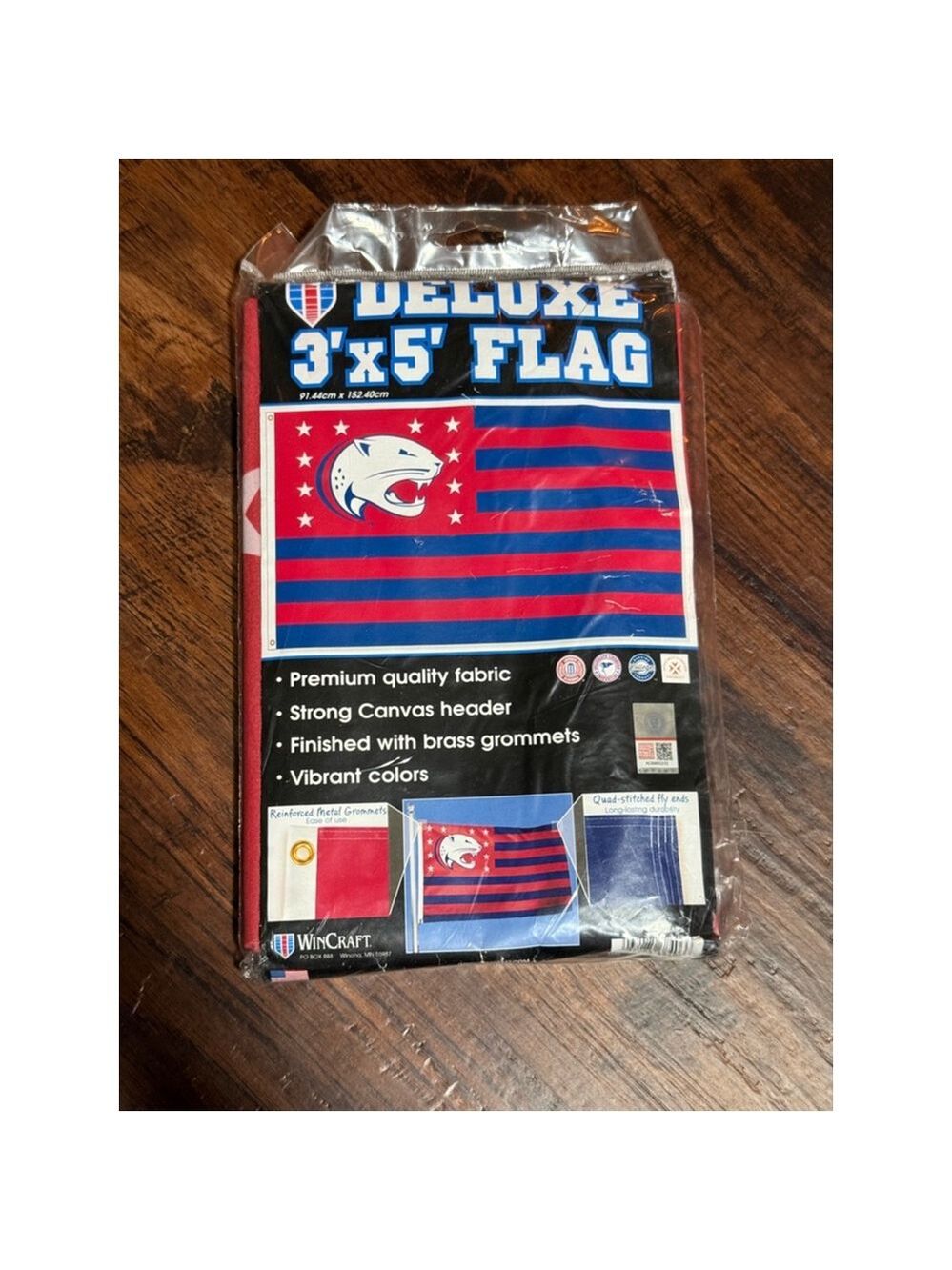Unisex Wincraft Flag 3' x 5' Red and Blue